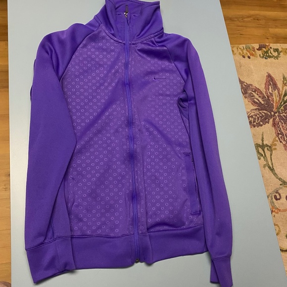 Nike Jackets & Blazers - Nike Dri-Fit Women's Purple Full Zip Jacket Athleisure Workout Sz M MEDIUM, bins